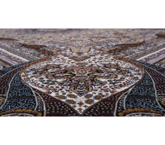 Перський килим Kashan 619-BE Beije - Висока якість за найкращою ціною в Україні зображення 5.