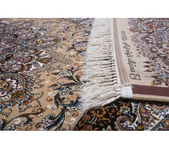 Перський килим Kashan 619-BE Beije - Висока якість за найкращою ціною в Україні зображення 4.