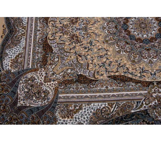 Перський килим Kashan 619-BE Beije - Висока якість за найкращою ціною в Україні зображення 2.