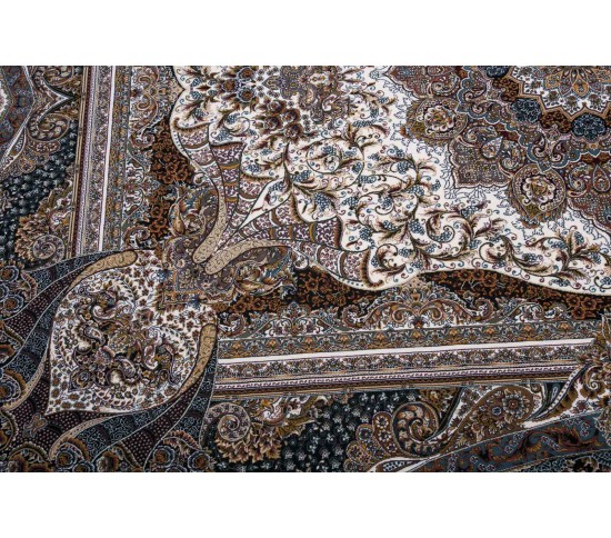 Перський килим Kashan 619-C cream - Висока якість за найкращою ціною в Україні зображення 6.