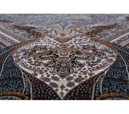 Перський килим Kashan 619-LBL blue - Висока якість за найкращою ціною в Україні зображення 2.