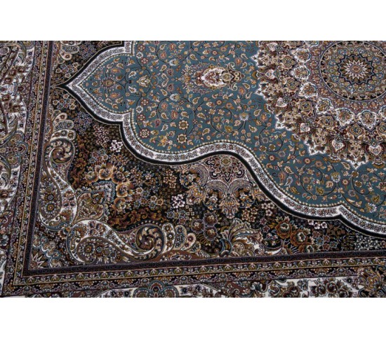 Перський килим Kashan 620-LBL blue - Висока якість за найкращою ціною в Україні зображення 3.