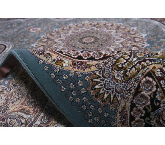 Перський килим Kashan 620-LBL blue - Висока якість за найкращою ціною в Україні зображення 2.