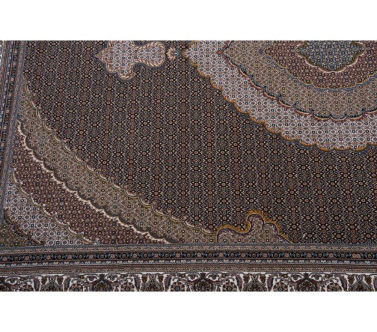 Перський килим Kashan 707-DBL dark blue - Висока якість за найкращою ціною в Україні зображення 2.