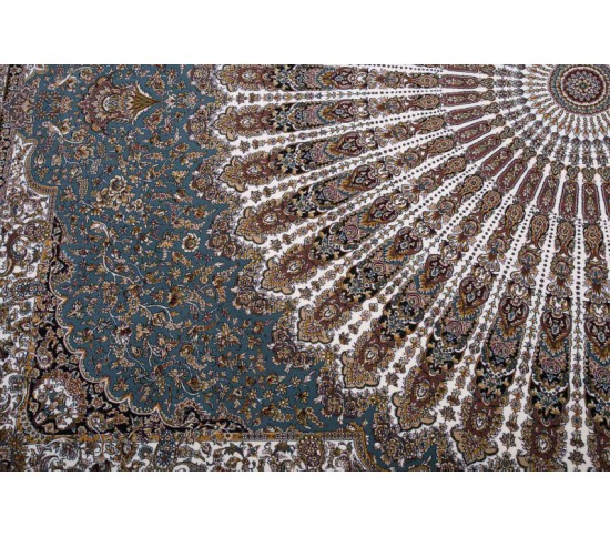 Перський килим Kashan 773-LBL blue - Висока якість за найкращою ціною в Україні зображення 2.