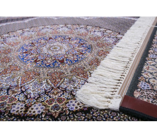 Персидский ковер Tabriz 40-DBL DARK BLUE - высокое качество по лучшей цене в Украине изображение 3.