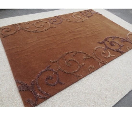 Вовняний килим Bari 845-002 brown - Висока якість за найкращою ціною в Україні зображення 3.