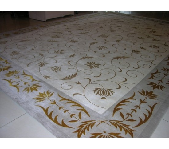 Килим з вовни з шовком  260LSilk&Cashmere (QTJY-06BK) - Висока якість за найкращою ціною в Україні зображення 5.