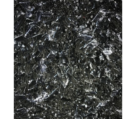 Високоворсный килим Kelebek S000K Black - Висока якість за найкращою ціною в Україні зображення 2.