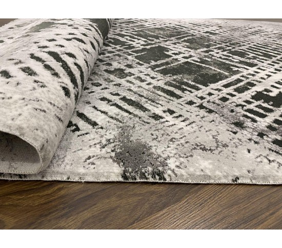 Акриловий килим Ambiente AB26B , GREY CREAM - Висока якість за найкращою ціною в Україні зображення 3.