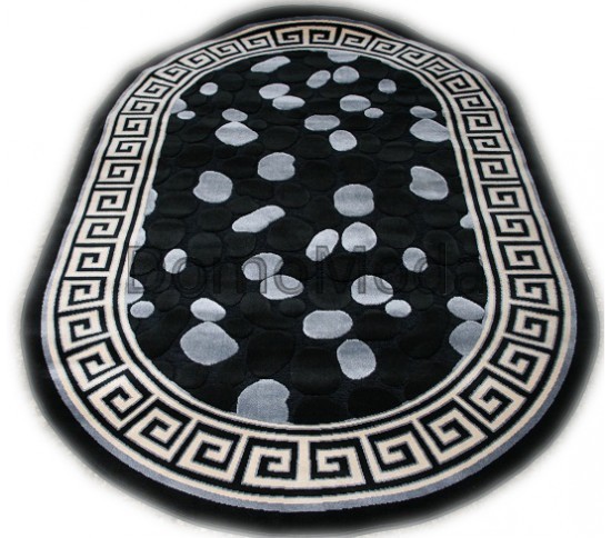 Акриловий килим Antik 4037 black-black - Висока якість за найкращою ціною в Україні