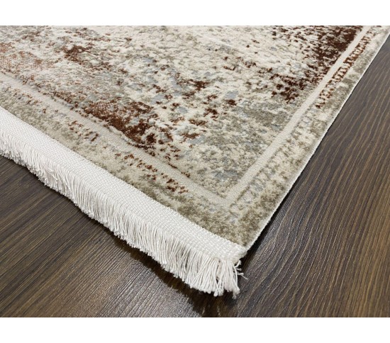 Акриловий килим AQUA A108A , BEIGE ORANGE - Висока якість за найкращою ціною в Україні зображення 2.