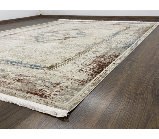 Акриловий килим AQUA A108A , BEIGE ORANGE - Висока якість за найкращою ціною в Україні зображення 3.