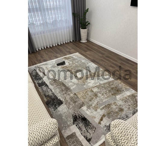 Акриловий килим AQUA A261B , GREY YELLOW - Висока якість за найкращою ціною в Україні зображення 2.