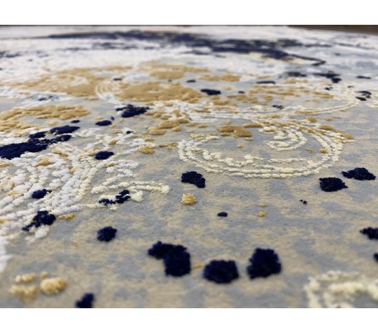 Акриловий килим ARLES AS19C GREY-L-BLUE - Висока якість за найкращою ціною в Україні зображення 8.