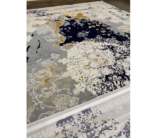 Акриловий килим ARLES AS19C GREY-L-BLUE - Висока якість за найкращою ціною в Україні зображення 6.