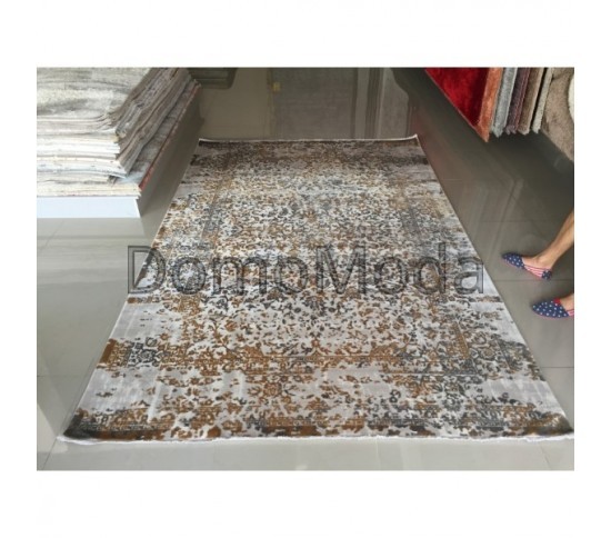 Акриловий килим Elitra W7085 D.Grey-D.Yellow - Висока якість за найкращою ціною в Україні