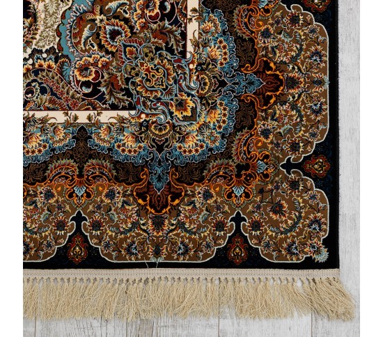 Персидский ковер Farsi 96-DBL Dark Blue - высокое качество по лучшей цене в Украине изображение 5.