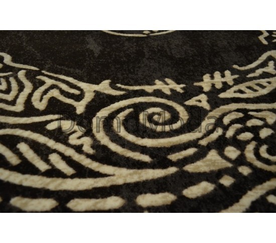 Акриловий килим Florya 0069JO brown (caramel-crem) - Висока якість за найкращою ціною в Україні зображення 3.