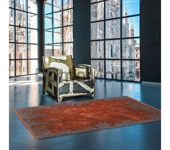 Акриловый ковер MAGNIFIQUE MQ48L ORANGE-GREY - высокое качество по лучшей цене в Украине изображение 3.