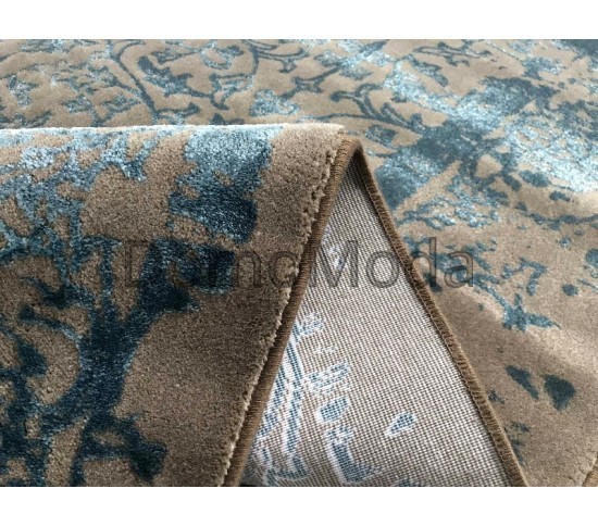 Акриловий килим Manyas P0920 D.Beige-Blue - Висока якість за найкращою ціною в Україні зображення 2.