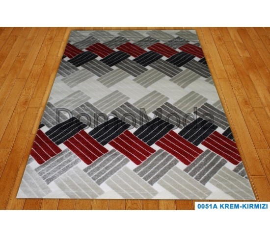 Акриловий килим Monaco 0051A krem-kirmizi - Висока якість за найкращою ціною в Україні