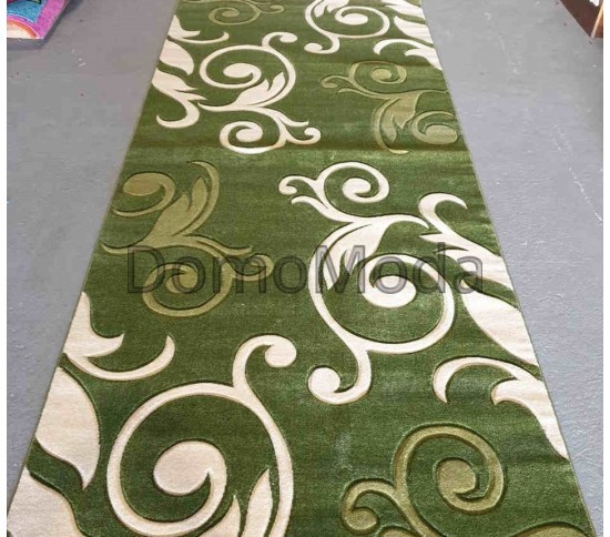 Синтетична килимова доріжка Legenda 0391 зелений - Висока якість за найкращою ціною в Україні