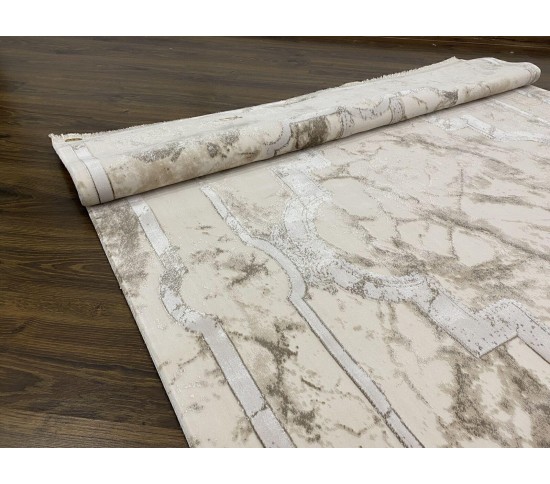 Акриловый ковер NERO NO11D BEIGE - высокое качество по лучшей цене в Украине изображение 3.