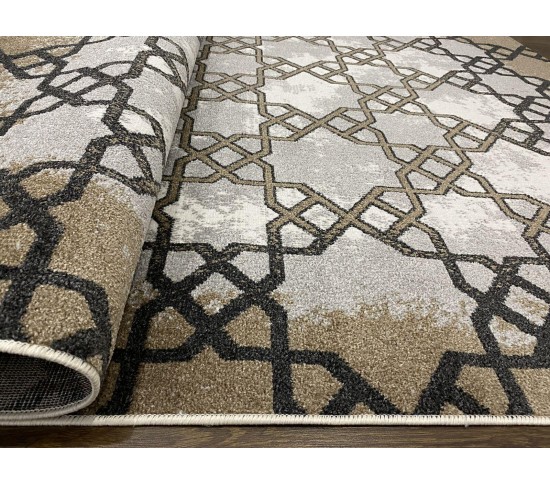 Акриловий килим OPTIMA  23441C , GREY - Висока якість за найкращою ціною в Україні зображення 3.