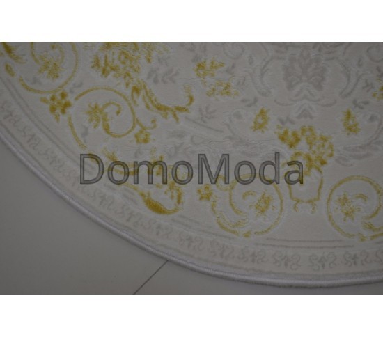 Акриловий килим Premium 1658T yellow-cream - Висока якість за найкращою ціною в Україні зображення 3.