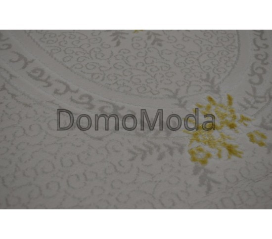 Акриловий килим Premium 1658T yellow-cream - Висока якість за найкращою ціною в Україні зображення 2.