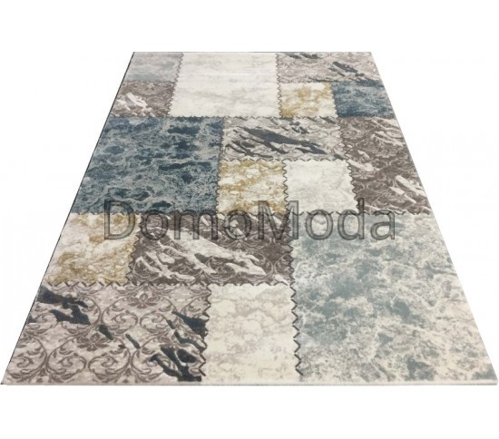 Акриловий килим Sahra 0163A White-Blue - Висока якість за найкращою ціною в Україні