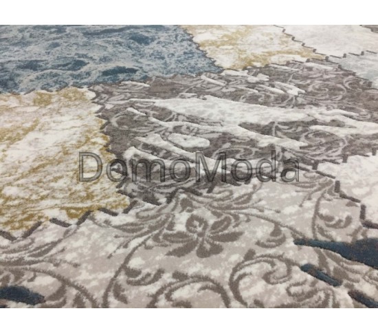 Акриловий килим Sahra 0163A White-Blue - Висока якість за найкращою ціною в Україні зображення 3.