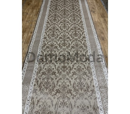 Поліестера килимова доріжка TEMPO 8125 Beige - Висока якість за найкращою ціною в Україні