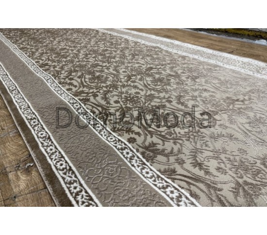 Поліестера килимова доріжка TEMPO 8125 Beige - Висока якість за найкращою ціною в Україні зображення 3.