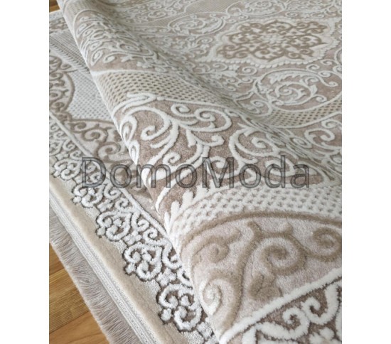 Полиэстеровый ковер TEMPO 116ZA POLY.BEIGE/CREAM Купить в интернет магазине ДомоМода фото 2 Полиэстеровый ковер TEMPO 116ZA POLY.BEIGE/CREAM - высокое качество по лучшей цене в Украине изображение 2.