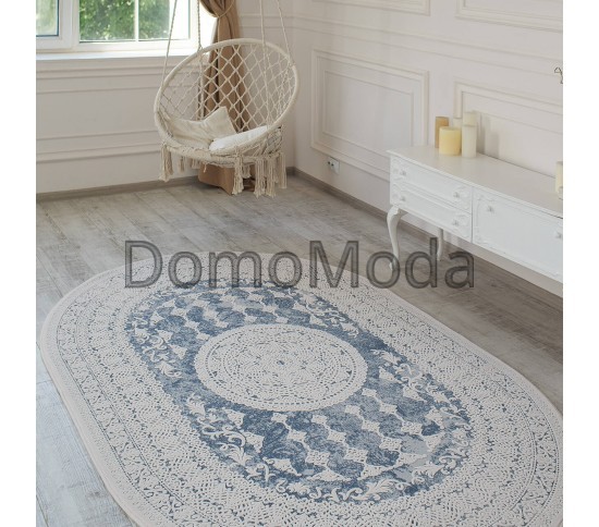 Акриловый ковер Vals W2328C Blue-Ivory - высокое качество по лучшей цене в Украине изображение 4.