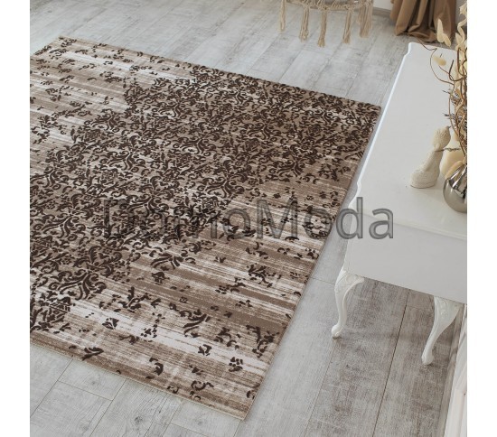 Акриловий килим Vals W2769 C.D.Beige-Brown Купити в інтернет магазині ДомоМода Акриловий килим Vals W2769 C.D.Beige-Brown - Висока якість за найкращою ціною в Україні