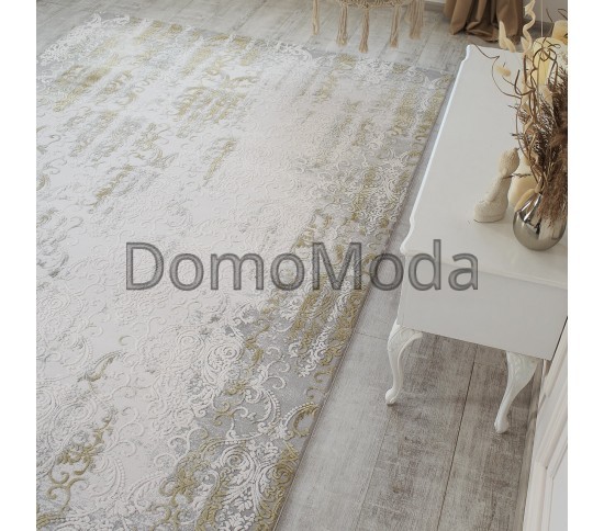 Акриловий килим VALS W6177 Ivory-Green - Висока якість за найкращою ціною в Україні зображення 3.