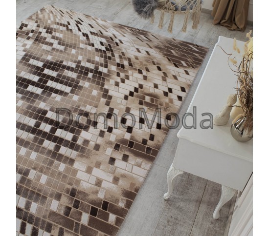 Акриловий килим Vals W8375 Beige-D.Beige - Висока якість за найкращою ціною в Україні зображення 6.