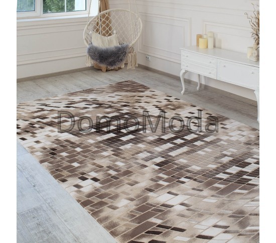 Акриловий килим Vals W8375 Beige-D.Beige - Висока якість за найкращою ціною в Україні зображення 5.