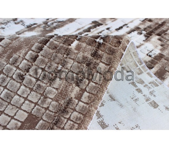 Акриловий килим Vals W8376 Beige-D.Beige - Висока якість за найкращою ціною в Україні зображення 2.