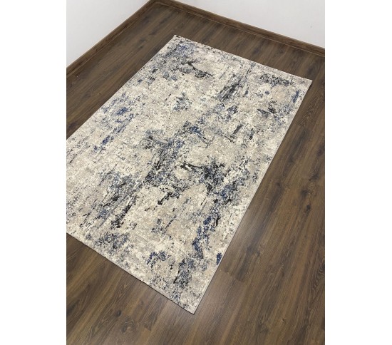 Акриловий килим VISTA NEW 9878A , CREAM BLUE - Висока якість за найкращою ціною в Україні зображення 4.