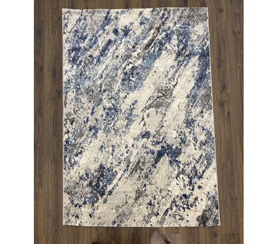 Акриловий килим VISTA NEW 9879A , CREAM BLUE - Висока якість за найкращою ціною в Україні