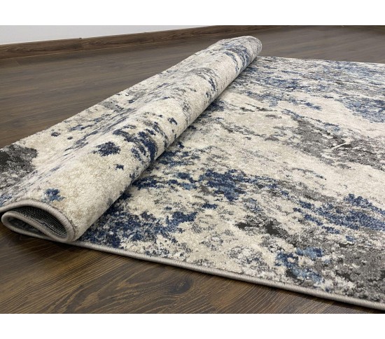 Акриловий килим VISTA NEW 9879A , CREAM BLUE - Висока якість за найкращою ціною в Україні зображення 6.