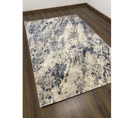 Акриловий килим VISTA NEW 9879A , CREAM BLUE - Висока якість за найкращою ціною в Україні зображення 5.