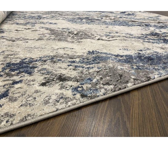 Акриловий килим VISTA NEW 9879A , CREAM BLUE - Висока якість за найкращою ціною в Україні зображення 2.