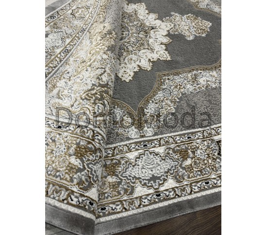 Ковер ZARIA A4186A Grey/Gold - высокое качество по лучшей цене в Украине изображение 4.