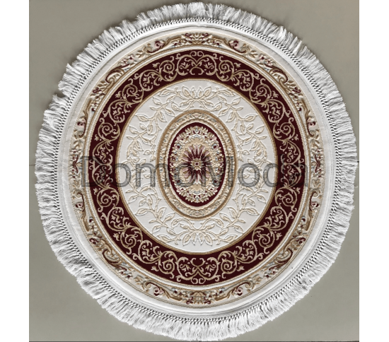 Акриловий килим Zarina 2657A cream-d.red - Висока якість за найкращою ціною в Україні зображення 3.