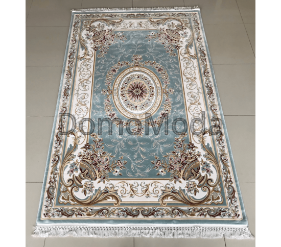 Акриловий килим Zarina 2657A Blue-Cream - Висока якість за найкращою ціною в Україні